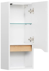 Dulap de baie alb înalt/suspendat 30x70 cm Set 857 – Pelipal