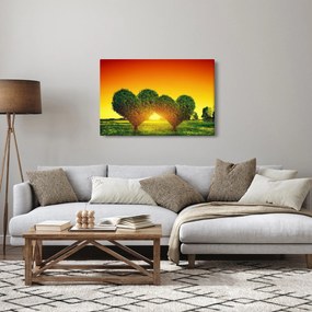 Tablou - Inima în coroanele copacilor (90x60 cm)