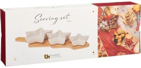 Set de 3 boluri de servire cu suport Stea