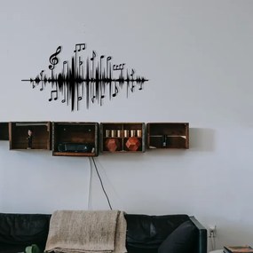 Decorațiune de perete 69x37 cm metal note