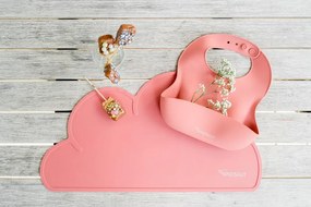 Suport din silicon pentru masă Kindsgut Cloud, 49 x 27 cm, roz închis