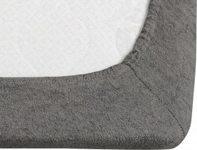 Cearsaf Frotir cu elastic EXCLUSIVE 90x200 cm gri inchis