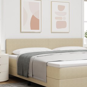 vidaXL Tăblie pat cu LED model simplu, gri verde deschis, 100 cm raiat