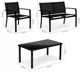 Set mobilier de gradina, PERRY