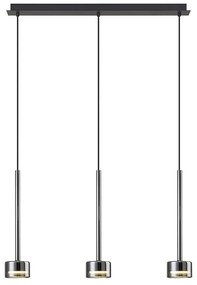 Lustra suspendata design modern TONIC 3L crom