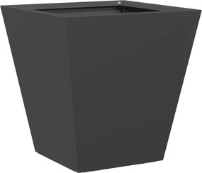 vidaXL Jardinieră de grădină, negru, 30x30x30 cm, oțel