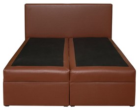 Pat tapitat BOXSPRING VISTA EC, 160x200 cm, cu sezut rabatabil, spatiu depozitare