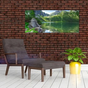 Tablou cu lac în munții Tatra (120x50 cm)