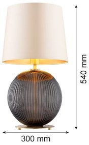 Lampă de masă Argon 8538 HAMILTON 1xE27/15W/230V crem/negru