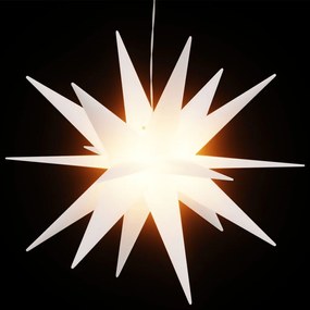 Lumina de Craciun cu LED, alb, 43 cm, pliabil