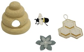 Covor de joacă pentru copii crem din bumbac 90x130 cm Pollination – Lorena Canals