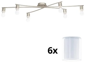 Plafonieră LED Eglo MY CHOICE 6xE14/4W/230V crom/alb