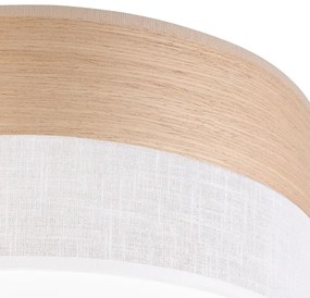 Plafonieră LED SIRJA WOOD LED/36W/230V d. 45 cm alb/stejar