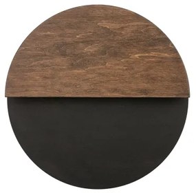 Aplică LED LUNA LED/7W/230V d. 26 cm negru/maro