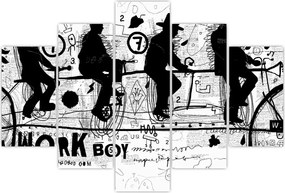 Tablou - Munca în echipă, ciclism (150x105 cm)