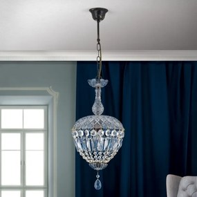 Lustră de cristal pe lanț Orion HL 6-1498/1 ARILA 1xE27/60W/230V maro/patină