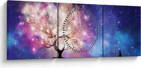 Tablou - Raborele spațial (cu ceas) (90x30 cm)