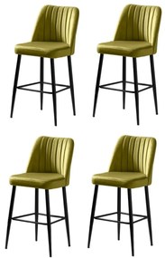 Set de scaune de bar Vento Green and Black, 4 buc., 4 buc