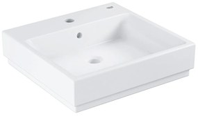 Lavoar Grohe Cube Ceramic 50, montare pe blat Pure Guard, alpine white - 3947800H