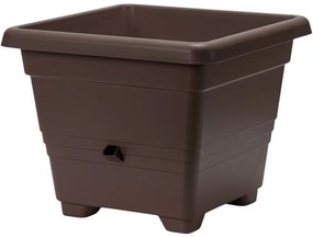 Jardinieră cu auto-irigare Plastia Bergamot50 x 50 cm, maro, 50 x 50 cm