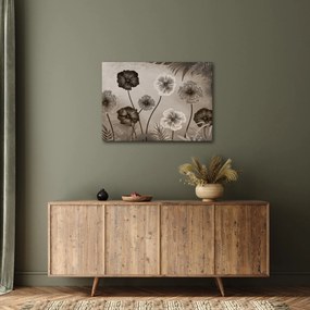 Tablou - Flori desenate (70x50 cm)