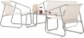 Set mobilier de grădină Leonne (pentru 4 persoane) (bej). 1096323
