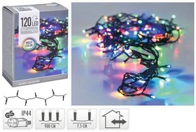 Instalație luminoasă de Crăciun 9m - 120 LED multicoloră interior/ exterior