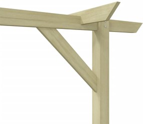 Pergola de gradina, 400 x 40 x 205 cm, lemn