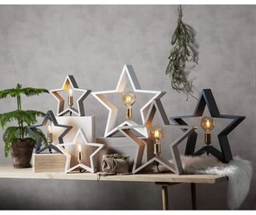Decorațiune luminoasă neagră de Crăciun Lysekil – Star Trading