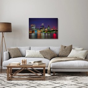 Tablou pe sticlă - Londra seara (70x50 cm)
