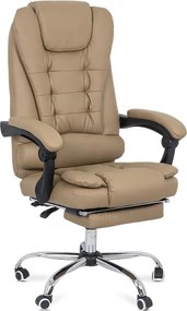 Scaun directorial cu suport de picioareOFF 418 crem
