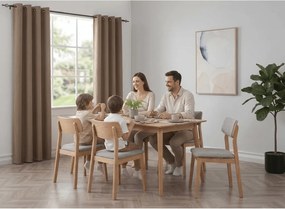 Perdea opaca DUNES VELVET 140x250 cm, bej-maro Agatat: Rejansa