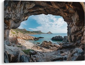 Tablou - Peșteră lângă mare (70x50 cm)