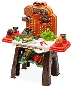 Masă pentru copii Baby Mix Dinosaur world, 58 x 66,5 x 24,5 cm