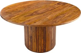 Masa rotunda TRES CHIC 140cm lemn masiv sheesham