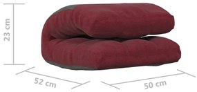 Scaun de podea pliabil, rosu vin, material textil 1, Bordo