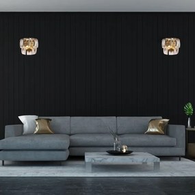 Aplică de cristal CHELSEA 2xE14/40W/230V aurie