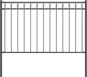vidaXL Element de gard Gri 170 x 130 cm Oțel