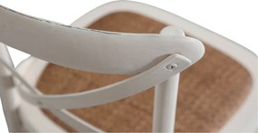 Scaun Thonet din lemn masiv si sezut din ratan