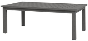 Outsunny Măsuță de Cafea din Aluminiu pentru Exterior 100x60cm, Măsuță Laterală Dreptunghiulară, Argintiu | Aosom Romania