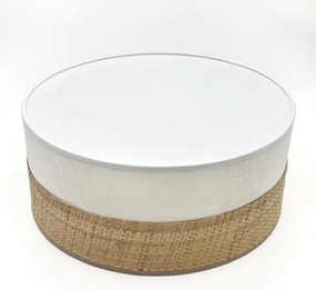 Plafonieră LED SIRJA BOHO, 20 W, 230 V, Ø 35 cm, bej/alb