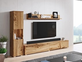 Mobilier living Nova BR (Stejar wotan) (fără iluminat). 1060050