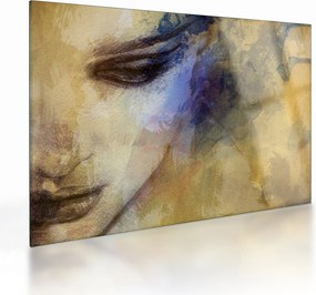 Tablou pe sticlă - Portretul femeii, desen (70x50 cm)