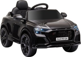 HOMCOM Mașină Electrică pentru Copii Audi RS Q8, 6V, 2 Motoare, Telecomandă, PP, 101x62x51 cm, Negru | Aosom Romania