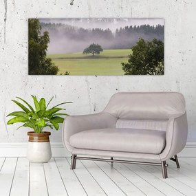 Tablou - Lunca cu copac (120x50 cm)