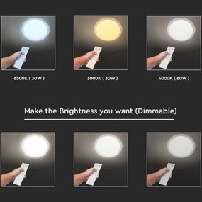 LED plafonieră dimabilă 40W 230V 3000K/4000K/6500K cu telecomandă