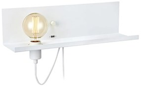 Aplică perete cu stație de încărcare USB Markslöjd Multi, alb