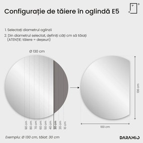 Oglindă rotundă cu iluminare LED E5