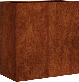 vidaXL Jardinieră Rusty 80x40x80 cm Oțel pentru intemperii