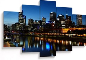 Tablou cu noaptea în Melbourne (150x105 cm)